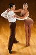latino dance couple in action