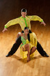 latino dance couple in action