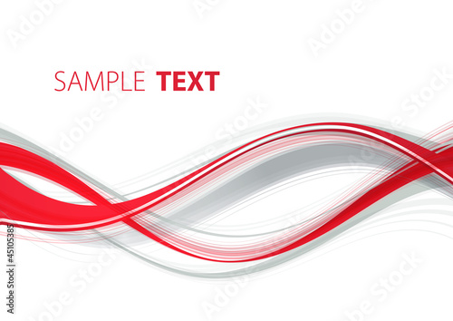 Vector: Red and grey waves Red and grey waves