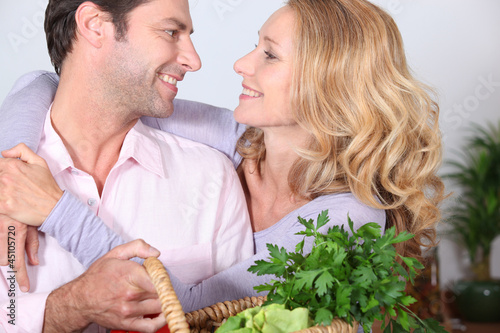 Photo: Couple gazing into each other's eyes. Couple gazing into each other's eyes.