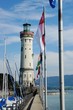 Leuchtturm an der Hafeneinfahrt in Lindau