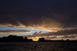"USA, Utah, Lake Powell at sunset"