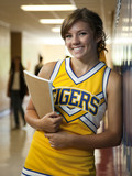 Photo: "USA, Utah, Spanish Fork, Portrait of school girl (16-17) holding notepad in corridor" "USA, Utah, Spanish Fork, Portrait of school girl (16-17) holding notepad in corridor"