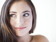 "USA, Utah, Orem, Studio portrait of young woman"