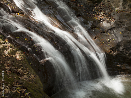 Photo: "Costa Rica, Fast flowing waterfall" "Costa Rica, Fast flowing waterfall"