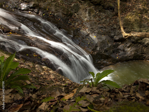 Photo: "Costa Rica, Fast flowing waterfall" "Costa Rica, Fast flowing waterfall"