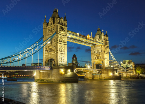 Photo: Tower Bridge at night Tower Bridge at night