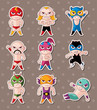 cartoon wrestler stickers