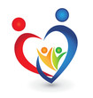 Family Union In A Heart Shape ...