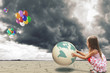 child raises the planet bambina solleva il pianeta#2