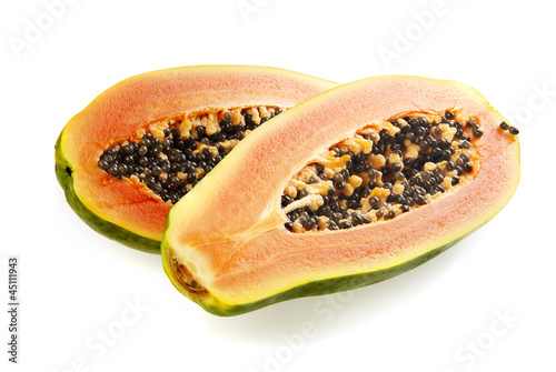 Photo: Halved papaya Halved papaya