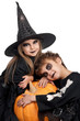 Child in halloween costume