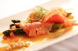 Lachs auf Gemüse 