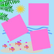 beach scrapbook page