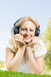 happiness smiling blonde woman relaxing