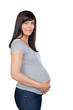 Foto: Pregnant Woman With Hands On Stomach Pregnant Woman With Hands On Stomach
