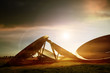 satellite sun flare
