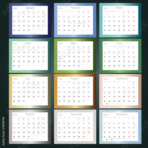 Calendar  2013 Holidays on Foto  Calendar 2013 With International Holidays    Pearldust  45118799