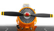 Propeller plane.