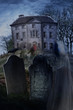 Old country manor on a hill