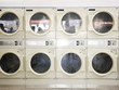 dryers in a laundromat