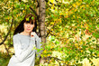 beautiful woman under the tree