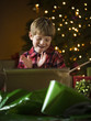 boy at christmas
