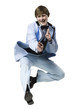 man in retro clothing