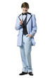 man in retro clothing