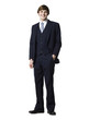 man in a blue suit