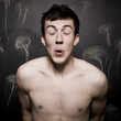 Photo : man pretending to be underwater man pretending to be underwater