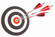 Target with arrows