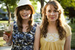 "USA, Utah, Orem, Portrait of two women smiling"