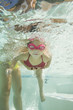 girl in a swimming pool