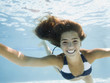 girl in a swimming pool