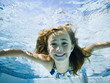 girl in a swimming pool