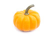 Photo: Decorative pumpkin squash isolated on white background Decorative pumpkin squash isolated on white background