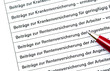 Beitragsnachweis