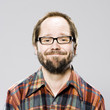 man in a plaid shirt