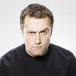 man making an angry face