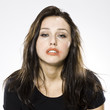 disheveled woman