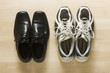 business shoes and athletic shoes