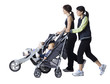 two women and their babies