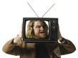 man in a tv