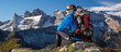 Pause mit traumhafter Bergkulisse