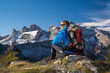 Pause mit traumhafter Bergkulisse