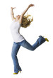 woman with arms outstretched