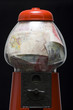 gumball machine full of money