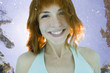 woman underwater