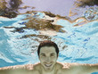 man underwater